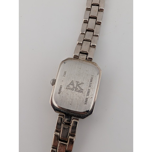 Anne Klein Silver Watch Women Crystal Accent MOP Silver 6.5" Band- New Battery - Picture 7 of 8